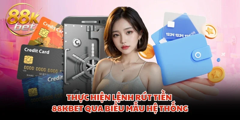 Thực hiện lệnh rút tiền 88KBET qua biểu mẫu hệ thống